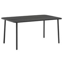 Sodo stalas, tamsiai pilkas, 150x90x72cm, plienas