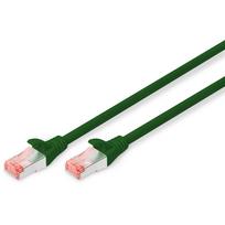 Patchkabel CAT6 RJ45 S/FTP Länge 0,25 m, Farbe green AWG 27/7, Cu, Digitus