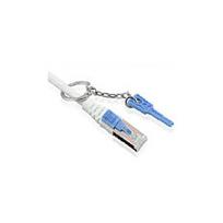 Patch cable RJ45 - CAT6A 500Mhz - 7.5m - gray - S-STP(S/FTP) - with lock - AWG26 - Synergy 21
