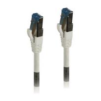 Patch cable RJ45 - CAT6A 500Mhz - 0.15m - white - S-STP(S/FTP) - TPE/LSZH(Superflex) - AWG26 - Syner