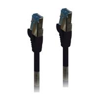 Patch cable RJ45 - CAT6A 500Mhz - 0.15m - black - S-STP(S/FTP) - TPE/LSZH(Superflex) - AWG26 - Syner