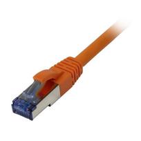 Cable Patch-RJ45 S-STP(S/FTP) 500Mhz 15.0m CAT6A orange Synergy21, component tested, AWG26