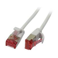 Patch cable RJ45 - CAT6 250Mhz - 0.5m white - U/FTP - slimline round d 3.6mm - Synergy 21