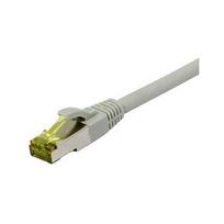 Patchkabel RJ45, CAT6A 500Mhz,20m, grau, S-STP(S/FTP), TPE/LSZH(Ultraflex), AWG26, mitCat.7 Rohkabel, Synergy 21 (S217611)