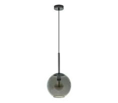 Eglo 97633 - Kabanti liustra ant laido TINDARI 1xE27/60W/230V dūminė juoda