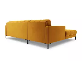 Velvet Left Corner Sofa, "Bali", 5 Seats, 293x185x75 Made in Europe