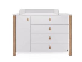 YAPPY KIDS komoda su vystymo lenta ÉTUDE II, White, DSR_ETU2_WHT