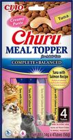 Inaba Churu Meal Topper Tuna with salmon - cat treats - 4 x 14g