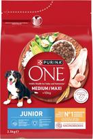 Purina Nestle PURINA One Junior Medium/Maxi Rich in chicken with rice - dry dog food - 2,5kg