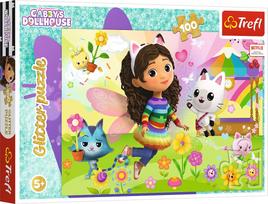 Trefl GABBY´S DOLLHOUSE Blizgantis dėlionė, 100 det.