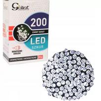 Lauko kalėdinės lemputės 200LED šaltai baltos su papildomu lizdu 10m