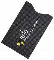 Apsauginis nuo vagysčių RFID dėklas bekontaktėms mokėjimo kortelėms, juodas