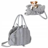 Doggy R1 SEA SHELL INARI nešiojimo krepšys-lovytė augintiniams, 38x24x28 cm, pilkas