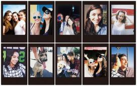 Momentinės fotoplokštelės instax mini BLACK FRAME (10pl)