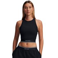 Under Armour Meridian Rib Branded Tank Black/ White - Dydis M (1389641-001 Marškinėliai)