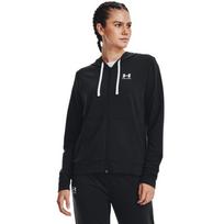 Under Armour Rival Terry Fz Hoodie Black - Dydis M (1369853-001 Džemperiai)