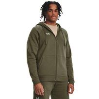 Under Armour Rival Fleece Fz Hoodie Marine Od Green - Dydis S (1379767-390 Džemperiai)