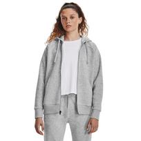 Under Armour Rival Fleece Fz Hoodie Mod Gray Light Heather - Dydis S (1379497-012 Džemperiai)