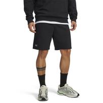 Under Armour Rival Fleece Shorts Black/ White - Dydis L (1379779-001 Šortai)