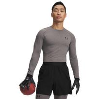 Under Armour Cg Armour Fitted Crew Charcoal Light Heather - Dydis XL (1366068-020 Marškinėliai)