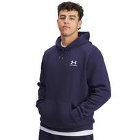 Under Armour Essential Fleece Hoodie Midnight Navy/ White - Dydis M (1373880-410 Džemperiai)