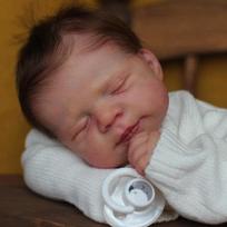 "Anano Reborn Baby Dolls" mergaitės Pascale 45,7 cm realistiškos naujagimių kūdikių lėlės su minkštu medžiaginiu kūnu, tikroviškos miegančios kūdikių lėlės, gimtadienio dovanų rinkinys vaikams nuo 3 metų