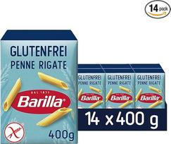 "Barilla" makaronų makaronai "Penne Rigate" be glitimo, pagaminti iš skanių kukurūzų ir ryžių - puikiai tinka sergantiems celiakija arba netoleruojantiems glitimo (14 x 400 g)