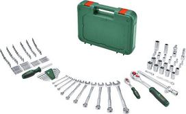 "Bosch Advanced Handwerkzeug-Set 132-teilig (für Schraub- und Befestigungsaufgaben; Hochwertige Materialien; Ergonomisches Design; lange Lebensdauer)