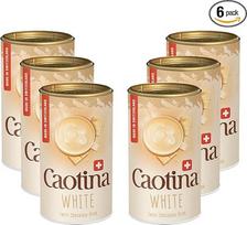 "Caotina" baltasis geriamasis šokoladas - kakavos milteliai karštam šokoladui su baltuoju šveicariškuoju šokoladu - geriausia kakava, tausojanti ir sertifikuota (6 x 500 g)