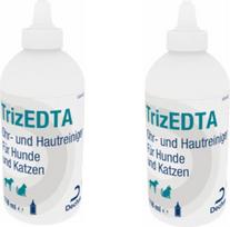 "Dechra" - TrizEDTA ausų ir odos valiklis šunims ir katėms - dviguba pakuotė - 2 x 118 ml
