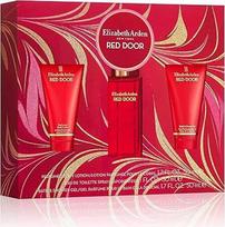 "Elizabeth Arden Red Door" dovanų rinkinys, "Red Door" 30 ml kvepalai, 50 ml kūno kremas, 50 ml dušo želė, dovanų dėžutė moterims