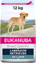 "Eukanuba" specialios veislės šunų maistas - sausas vištienos skonio pašaras, specialiai sukurtas suaugusiems Labradoro retriveriams, 12 kg