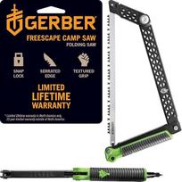 "Gerber Freescape Camp" lauko sulankstomas lankinis pjūklas yra juodos spalvos