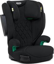 "Graco EverSure i-Size R129" automobilinė kėdutė nuo 3,5 iki 12 metų (nuo 100 iki 150 cm), reguliuojamo aukščio, su porankiais ir galvos atrama, lengva, juoda, juoda