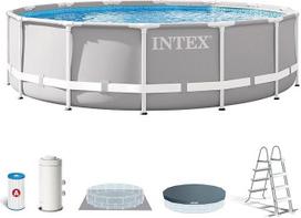 "Intex" 14 pėdų x 42 colių "Prism Frame" baseino rinkinys
