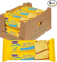 "KuchenMeister" vanilės skonio pyragas, 400 g, 6 vnt. - klasikinis, sultingas vanilės skonio pyragas, skirtas tobulo malonumo akimirkai (6 x 400 g)