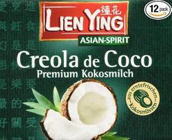 "Lien Ying" kokosų pienas "Premium Quality", 12 vnt. (12 x 200 ml)