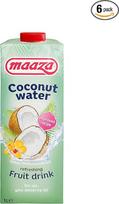 "Maaza" kokosų vanduo, kokosų vanduo, kuriuo galima mėgautis, 6 x 1 litras kokosų vandens