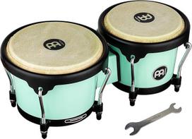 "Meinl Percussion Bongos Journey Series" - 2 rankiniai būgnai su 6,5 ir 7,5 colio būgnais - įskaitant derinimo raktą - ABS plastikas, šviesiai mėlyna (HB50SF)