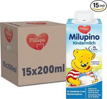 "Milupa Milupino" Milupino vaikiškas pienas, paruoštas gerti, 15 x 200 ml, 1-3 metų, skirtas augantiems mažyliams