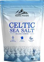 "Mystic Nature" keltų jūros druska - 500 g | 100 % natūrali, nerafinuota, turtinga mineralais | Keltų druskos kristalai iš Prancūzijos | Daug magnio, kalcio, geležies ir kalio