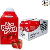 "Pola Pola Strawberry" - ledinė arbata su braškių sultimis - 8 x 500 ml sandėliavimo pakuotė - "Jala Brat" ir "Buba Corelli" vaisinė arbata