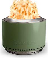 "Solo Stove Yukon 2.0" ugniakuras su stovu, mažo dūmingumo malkų deginimo ugniakuras, nuimamas surinkimo padėklas, mobili lauko ugniakuras, nerūdijantis plienas, 68,5 x 50,5 cm, 20 kg, žalias