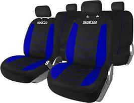 "Sparco" SPS431BL 9 dalių sėdynių užvalkalų rinkinys juoda/mėlyna