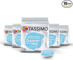 "Tassimo" pieno sudėties kapsulės, 5 x 16 pagalvėlių, 80 pieno kapsulių