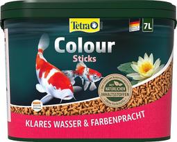 "Tetra Pond Colour Sticks" žuvų maistas tvenkinio žuvims, skirtas natūralių spalvų spindesiui ir skaidriam tvenkinio vandeniui, 7 l kibiras