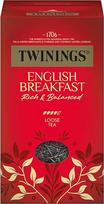 "Twinings English Breakfast" juodoji arbata, nesupakuota skardinėje - stipri juodoji arbata, pagaminta iš aukštos kokybės arbatos lapelių, surinktų geriausiuose Šri Lankos ir Indijos arbatos soduose (200 g)