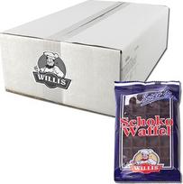 "Willis" šokoladiniai vafliai 30 x 90 g - šviežio šokolado vafliai dideliais kiekiais - traškūs ir šokoladiniai (Šokoladas 30)