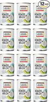 12 x ekologiškas kokosų pienas 400 ml skardinėje | Fairtrade ORIGINAL | Iš Šri Lankos | Idealiai tinka azijietiškiems patiekalams | Turtingas, kreminis skonis | 100% ekologiškas (12 x 400 ml)