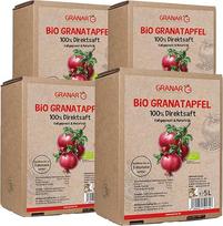 4 x 5 litrų ekologiškos granatų sultys "Mother Juice" Granatų sultys iš Granar Bio